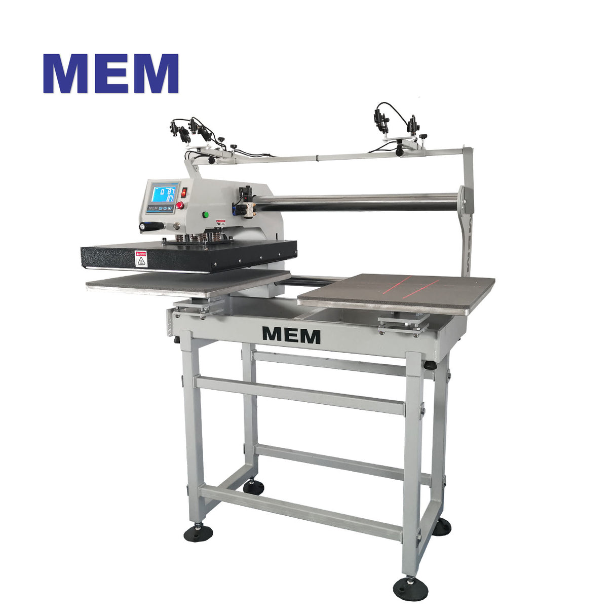 MEM 16" x 20" Semi-Automatic Pneumatic Double Station Heat Press with Laser Positioning System